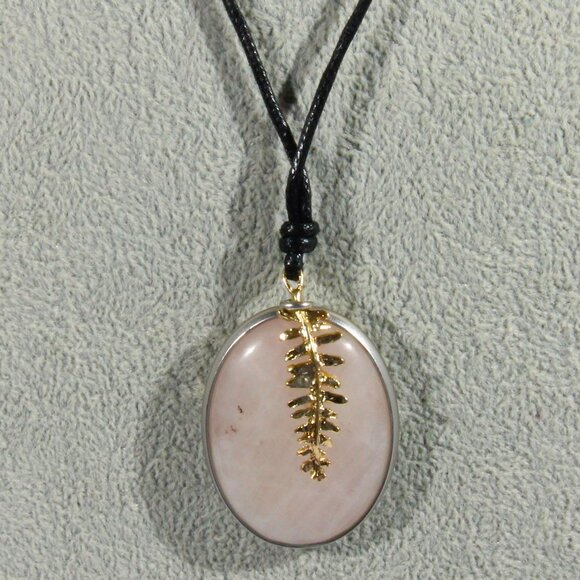 NWT J Jill Rose Quartz Black Adjustable Necklace - Picture 7 of 9